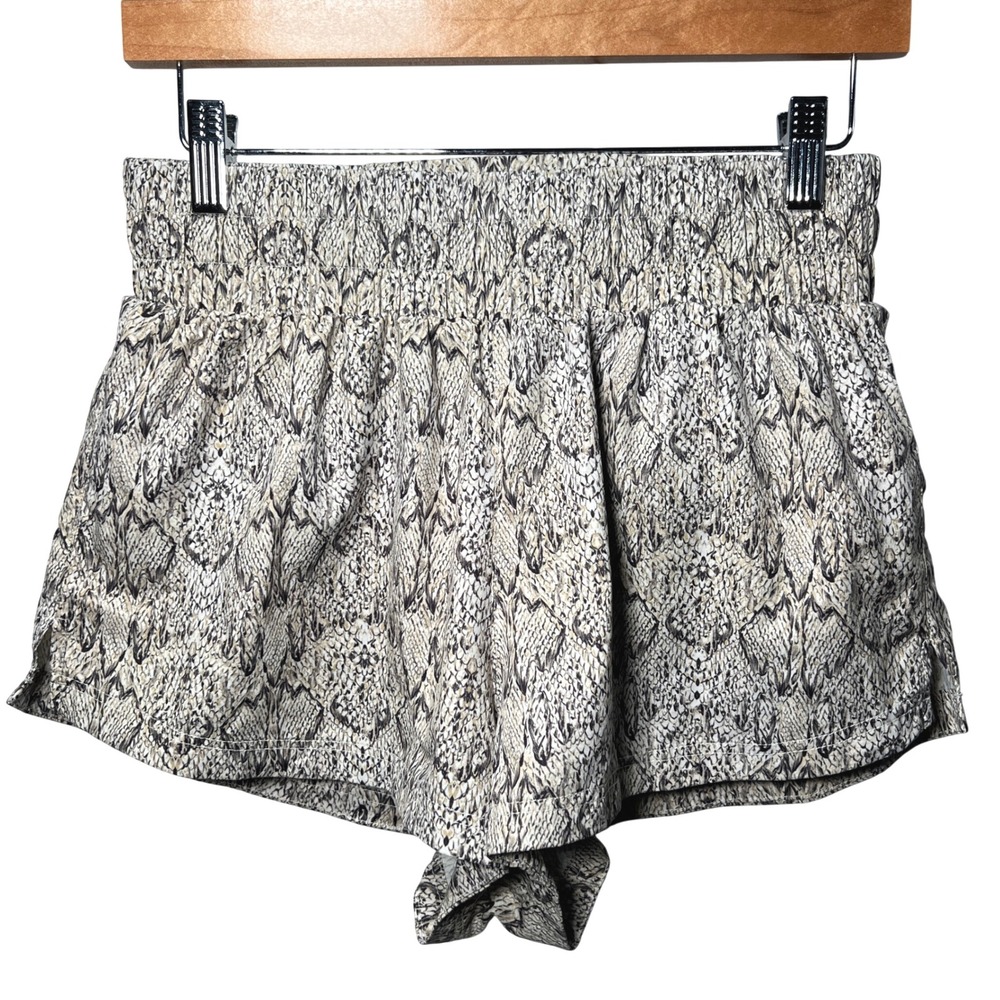 VARLEY Snake Print‎ Kallin Athletic Running Shorts Women's Size XS